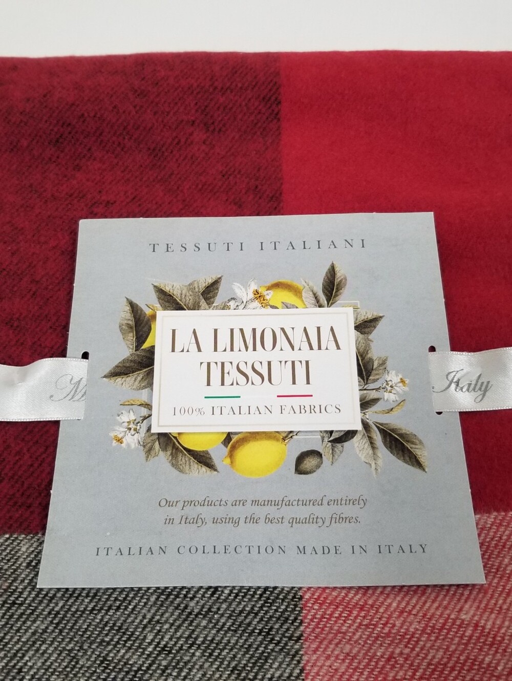 La Limonaia Throw Blanket Made In Italy New - Picture 5 of 6